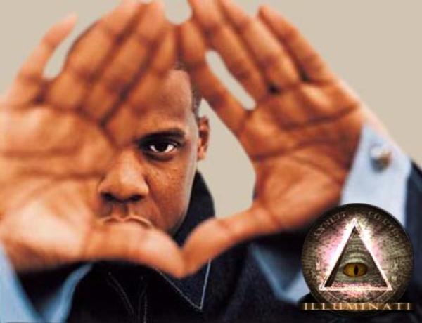 Jay-z, a self-proclaimed free mason depicting the all-seeing eye 