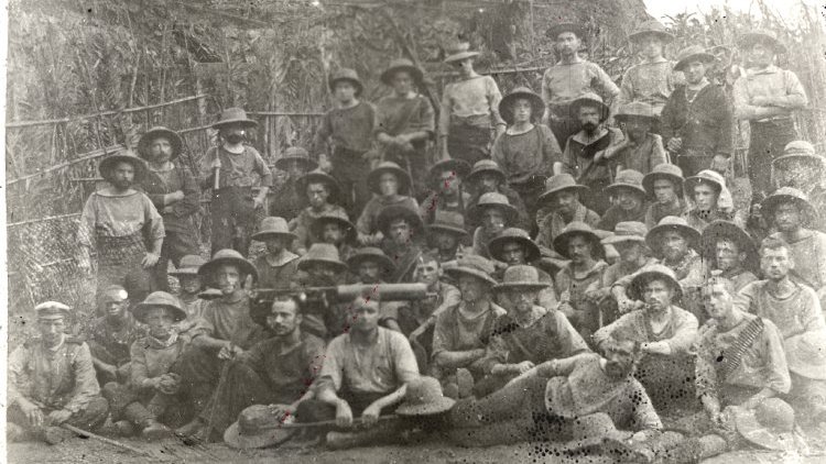 British troops after successfully claiming the Kingdom of Benin