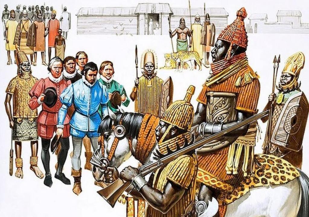 Art depicting the Ancient Benin Kingdom