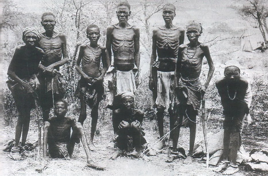 Hereros forced to Starvation by German Authorities